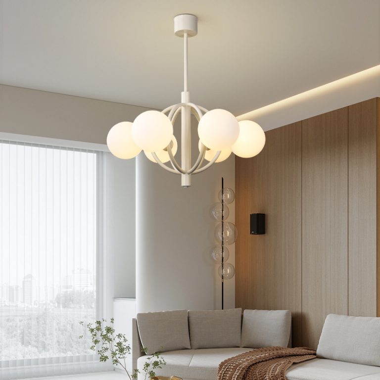 Radiating Elegance: A Low Hanging Chandelier Perfect for Your Living Room