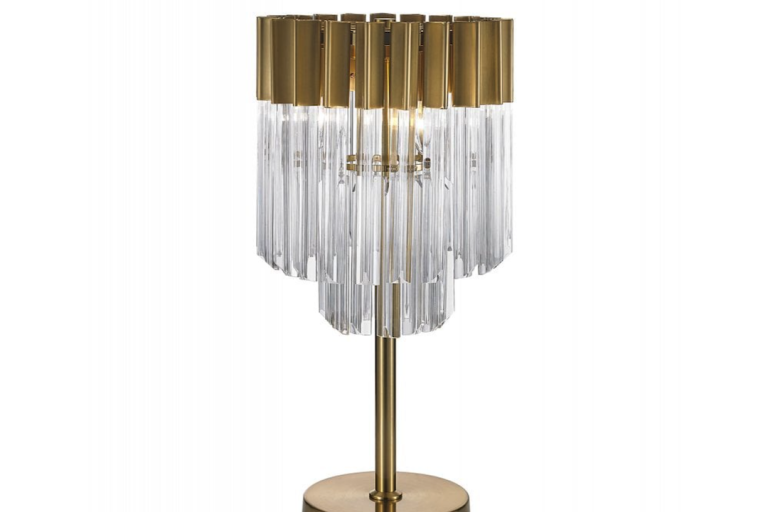 Elegant Brass Crystal Table Lamp: A Timeless Addition to Your Home