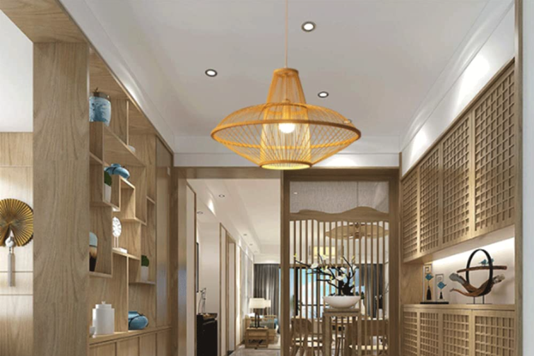 Bamboo Woven Teahouse Chandelier: A Traditional Chinese Delight