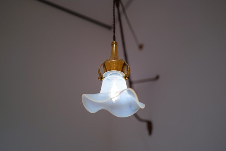 Scandinavian Frosted Glass Pendant: Perfect for Small Kitchens