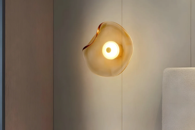 Japandi Style Handblown Glass Wall Washer Light: Elegant Minimalism
